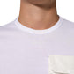 Dolce & Gabbana White Cotton Pocket Crew Neck Men Tee T-shirt
