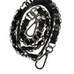 Dolce & Gabbana Black Leather Silver Chain Bag Accessory Shoulder Strap