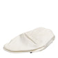 Dolce & Gabbana White Cotton Blend Leather Trim Flat Men Cap Hat