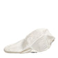 Dolce & Gabbana White Cotton Blend Leather Trim Flat Men Cap Hat