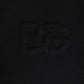 Dolce & Gabbana Black Lace Stole Knitted DG Logo Men One Size Scarf