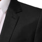 Dolce & Gabbana Black Single Breasted Men Coat MARTINI Blazer