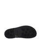 Off-White Green Fabric Flat Sandals