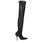 Off-White Black Leather Over The Knee