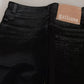 John Galliano Black Washed High Waist Flared Denim Casual Pants Jeans