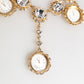 Dolce & Gabbana Gold Crystal Clock Pendant Statement Jewelry Necklace