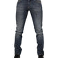 Dolce & Gabbana Blue Washed Cotton Skinny Men Denim Jeans