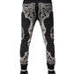 Dolce & Gabbana Black Cotton Bandana Jogger Sweatpants Pants