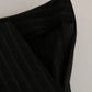 BENCIVENGA Black High Waist Straight Dress Trouser Pants