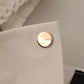 PINKO White Square Neck Button Down Crop Blouse