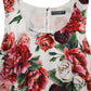 Dolce & Gabbana Multicolor Floral Print Viscose Sheath Dress