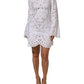 Dolce & Gabbana White Cut Out A-line Sheath Mini Dress