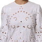 Dolce & Gabbana White Cut Out A-line Sheath Mini Dress