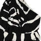 Dolce & Gabbana Black White One Shoulder High Slit Mini Dress