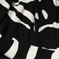 Dolce & Gabbana Black White One Shoulder High Slit Mini Dress