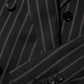Dolce & Gabbana Black Stripes SICILIA 1 Button Suit Blazer