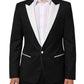 Dolce & Gabbana Black White MARTINI 1 Button Men Suit Blazer