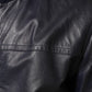 Dolce & Gabbana Blue Leather Full Zip Biker Blouson Jacket