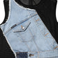 Dolce & Gabbana Blue Nylon Patchwork Denim Sheath Mini Dress