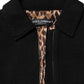 Dolce & Gabbana Black Cotton Full Zip Cropped Coat Jacket