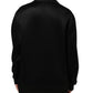 Dolce & Gabbana Black Necklace Crystal DG Logo Sweatshirt Sweater