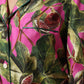 Dolce & Gabbana Hot Pink Fig Printed Silk Shirt Blouse Top
