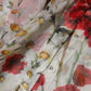 Dolce & Gabbana White Floral Tie-Neck Poppy Print Blouse Top