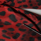 Dolce & Gabbana Red Leopard Print Full Zip Bomber Jacket