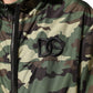 Dolce & Gabbana Green Camouflage Hooded Sweatshirt Jacket