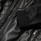 Dolce & Gabbana Black Leather Nylon FullZip Blouson Jacket