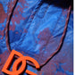 Dolce & Gabbana Blue Tie Dye Logo Hooded Sweatshirt Jacket
