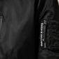 Dolce & Gabbana Black Cotton Hooded Full Zip Bomber Jacket