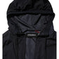 Dolce & Gabbana Blue Logo Tape Hooded Full Zip Bomber Jacket