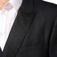 Dolce & Gabbana Black MARTINI 2 Buttons Suit 3 Piece Suit
