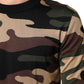 Dolce & Gabbana Multicolor Camouflage Crew Neck Men Pullover Sweater