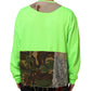 Dolce & Gabbana Green Patchwork Heart Men Sweatshirt Sweater