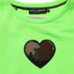 Dolce & Gabbana Green Patchwork Heart Men Sweatshirt Sweater