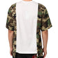 Dolce & Gabbana White Logo Camouflage Crew Neck Men T-shirt