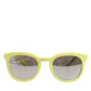 Dolce & Gabbana DG4324 Yellow Framed Mirrored Lenses Eyewear Sunglasses