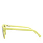 Dolce & Gabbana DG4324 Yellow Framed Mirrored Lenses Eyewear Sunglasses