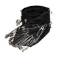 Dolce & Gabbana Black Safety Pins Silk Adjustable Necktie Accessory Tie