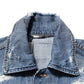 Dolce & Gabbana Blue Cotton Tattered Denim Blouson Jacket
