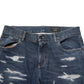 Dolce & Gabbana Blue Tattered Cotton Skinny Men Denim Jeans