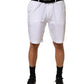 Dolce & Gabbana White Cotton Stretch Men Bermuda Pants