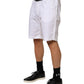 Dolce & Gabbana White Cotton Stretch Men Bermuda Pants