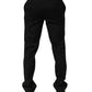 Dolce & Gabbana Black Striped Dress Formal Men Trouser Pants