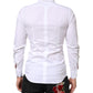 Dolce & Gabbana White Cotton GOLD Formal Men Dress Shirt