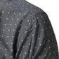 AGLINI Gray Polka Dot Cotton Button Down Long Sleeves Shirt