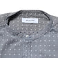 AGLINI Gray Polka Dot Cotton Button Down Long Sleeves Shirt
