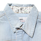 Maison Clochard Blue Denim Collared Long Sleeve Men Shirt